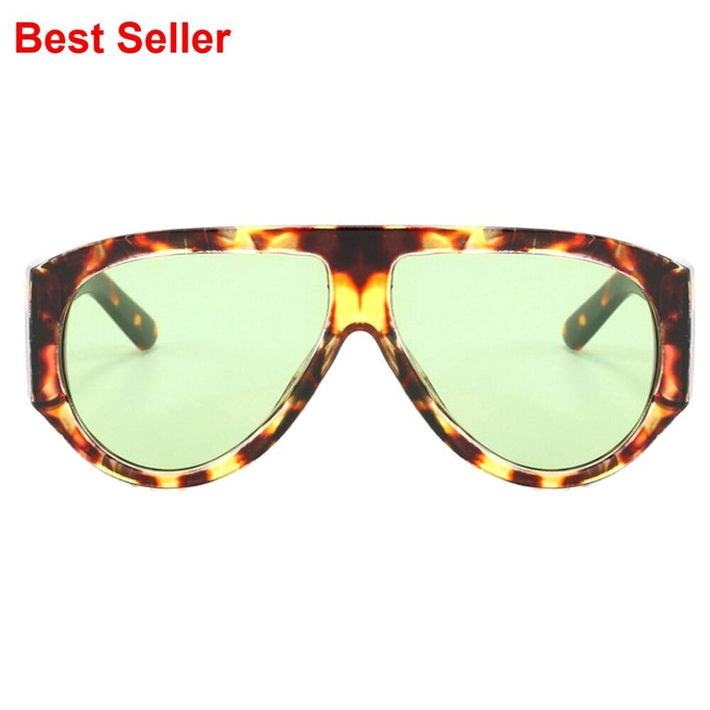Vintage Oversized Pilot Sunglasses Big Frame Windproof UV400 Protection